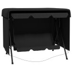 Housse de protection balancelle jardin étanche pe noir Housse de protection balancelle jardin étanche pe noir