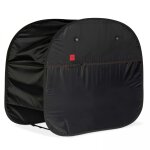 Housse de protection pop'up pour barbecue xl en polyester noir