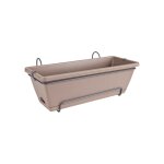 Jardinière 50x20 cm en plastique taupe Jardinière 50x20 cm en plastique taupe