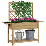 Jardinière rectangulaire sur pieds potager surélevé bois Jardinière rectangulaire sur pieds potager surélevé bois