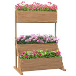 Jardinire sur pieds surleve carr potager 3 niveaux en bois