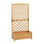 Jardini�re avec treillis en bois 90x44, 5x180, 5cm