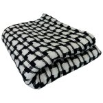 Jet de canap en coton noir 230x250cm