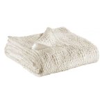 Jete en coton craie 180 x 260 cm