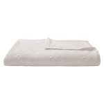 Jete de lit coton blanc 180x260 cm Jete de lit coton blanc 180x260 cm