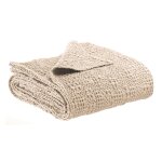 Jet stonewashed en coton creme 180 x 260