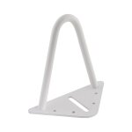 Jeu de 4 pieds pingle 16 cm en acier blanc