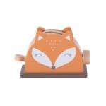 Jeu grille - pain renard orange, marron et blanc