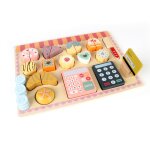 Jeu plateau boulangerie en bois pour enfants Jeu plateau boulangerie en bois pour enfants