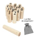 Jeu de quilles en bois nordique
