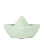 Jouet de bain bateau origami menthe