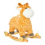 Jouet  bascule girafe sonore et porteur sur roulettes 2 en 1