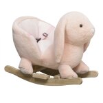 Jouet  bascule lapin sonore fauteuil intgr ceinture rose