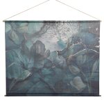 Kakemono lisa 125x160 cm bleu en tissu