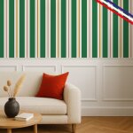 Kit de 4 moulures murales en bois - pin des landes - prt  coller