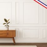 Kit de 8 moulures murales en bois - pin des landes - prt  coller