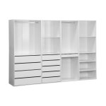 Kit dressing modulable avec 4 �l�ments, blanc