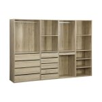 Kit dressing modulable avec 4 lments, naturel