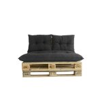 Kit matelas pour palette coloris ardoise