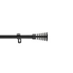 Kit tringle extensible en mtal 120  210 cm noir