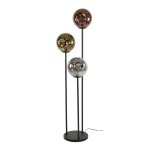 Lampadaire 3 tiges avec abat - jour en verre h164 cm Lampadaire 3 tiges avec abat - jour en verre h164 cm