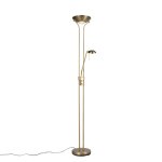Lampadaire en acier bronze