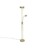 Lampadaire en acier dor / laiton