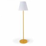Lampadaire en acier jaune