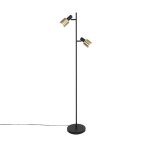 Lampadaire en acier laiton