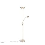 Lampadaire acier lampe lecture led variateur