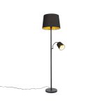 Lampadaire en acier noir