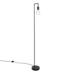 Lampadaire en acier noir