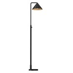 Lampadaire acier noir mat Lampadaire acier noir mat