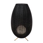 Lampadaire acrylique noir 79 cm