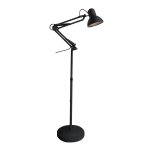 Lampadaire articulé rétro en métal noir Lampadaire articulé rétro en métal noir