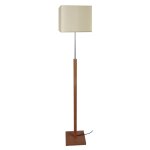 Lampadaire bois, fonc , h156xd 30xp30cm