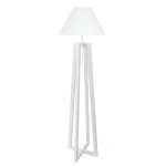 Lampadaire bois, gris , h 150x d40xp40cm