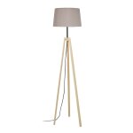 Lampadaire bois, naturel , h 155x d40x p 40cm
