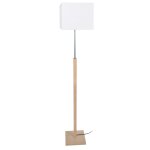 Lampadaire bois, naturel, h 156x d30xp30cm