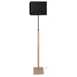 Lampadaire bois, naturel, h 156xd30x p 30cm