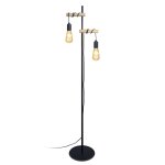 Lampadaire bois, naturel, h165x d32xp32cm