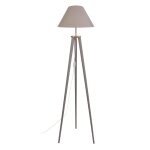 Lampadaire bois, taupe, h 155xd40x p 40 cm