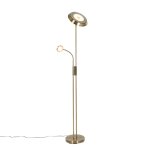 Lampadaire bronze avec led et liseuse orientable