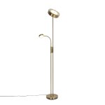 Lampadaire bronze avec led et liseuse orientable