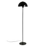 Lampadaire champignon en mtal laqu noir h145