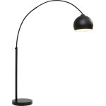 Lampadaire d�port� en acier noir