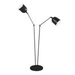 Lampadaire design en métal noir Lampadaire design en métal noir