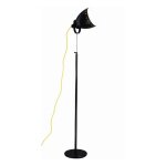 Lampadaire design en mtal noir