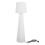 Lampadaire ext filaire polythylne blanc h150cm