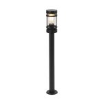 Lampadaire extrieur en acier inoxydable noir